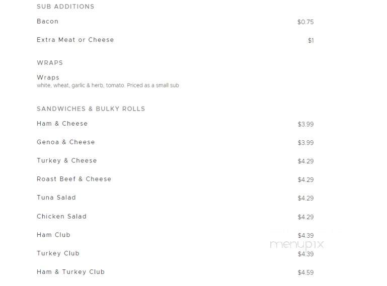 Allard's Market - North Berwick, ME menu_pic