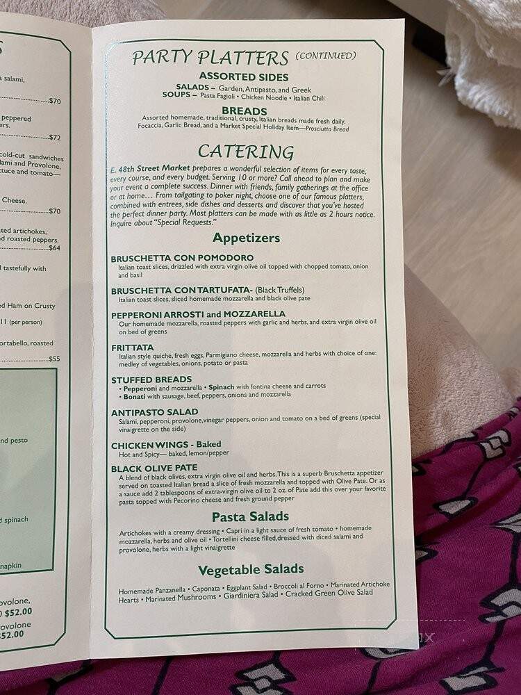 E 48th Street Market - Dunwoody, GA menu_pic