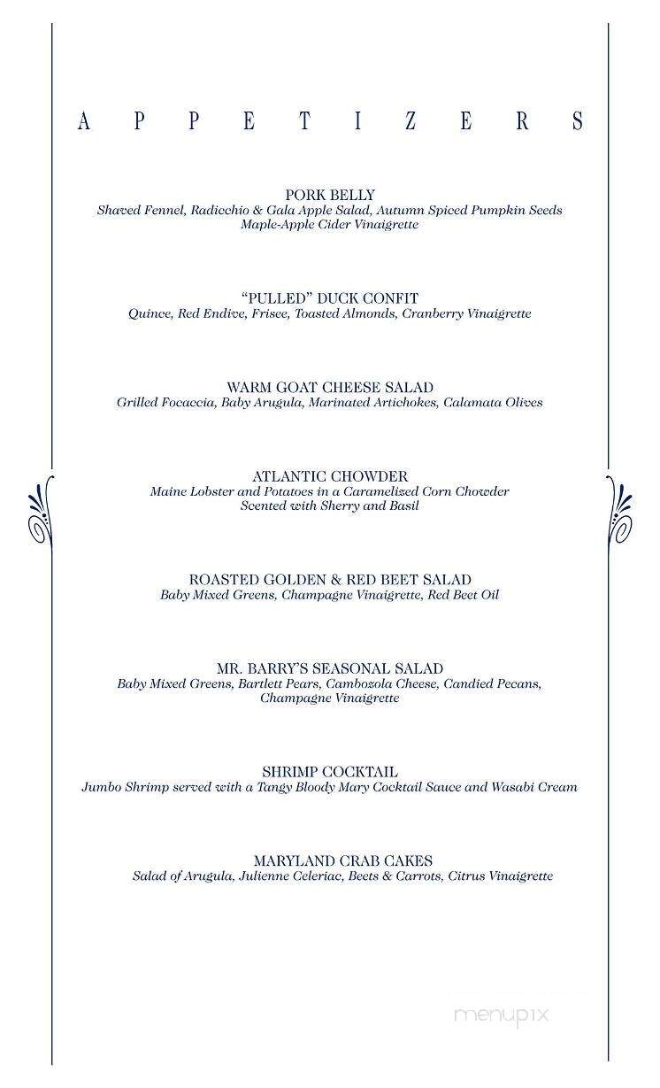 Molly Pitcher Inn - Red Bank, NJ menu_pic