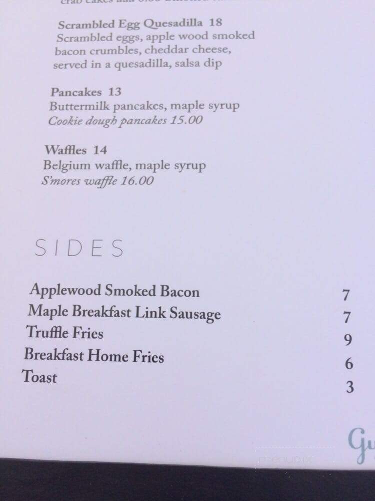Gurney's Montauk Resort & Seawater Spa - Montauk, NY menu_pic