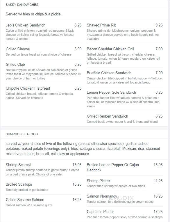 Jebs - Lowville, NY menu_pic