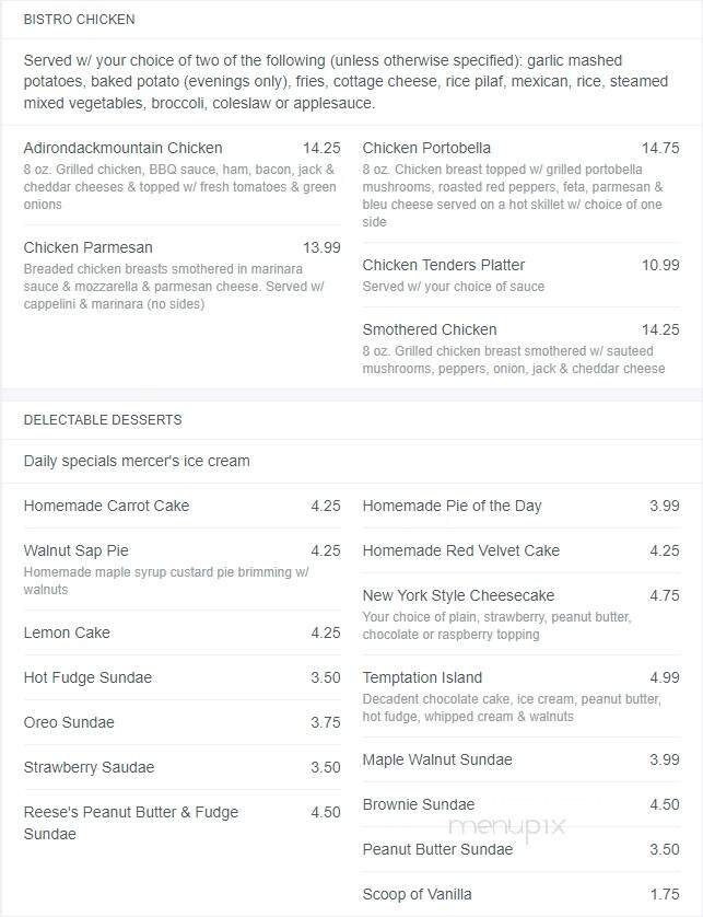 Jebs - Lowville, NY menu_pic
