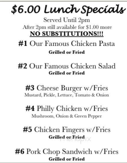 Ivy's Cafe - Whiteville, NC menu_pic