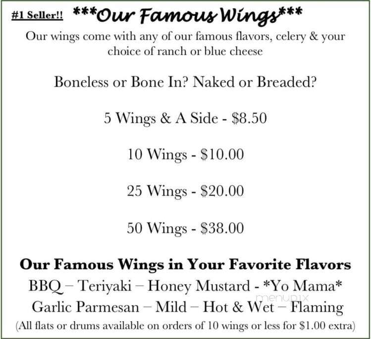 Ivy's Cafe - Whiteville, NC menu_pic