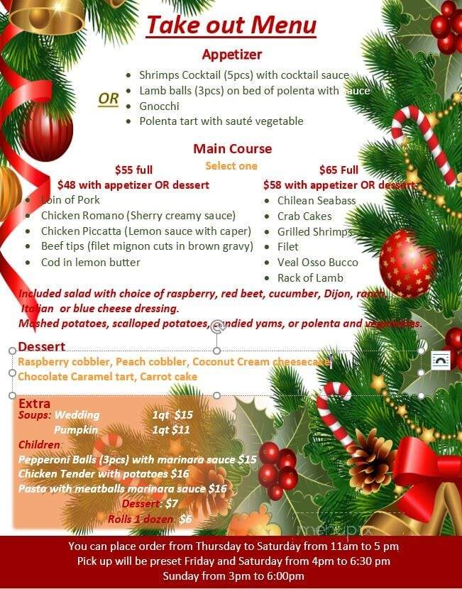 Cliffords Restaurant - Evans City, PA menu_pic