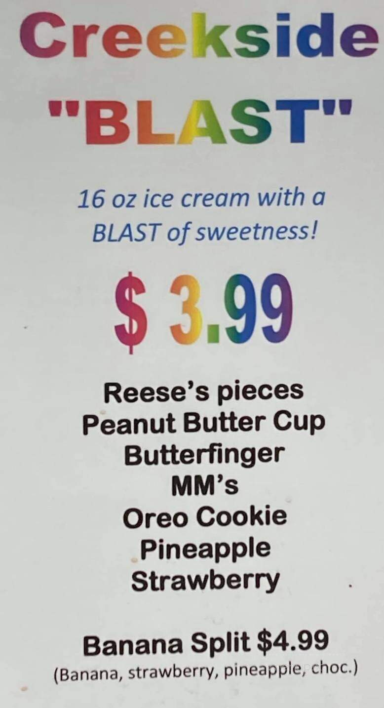 Creekside Country Market - Montoursville, PA menu_pic