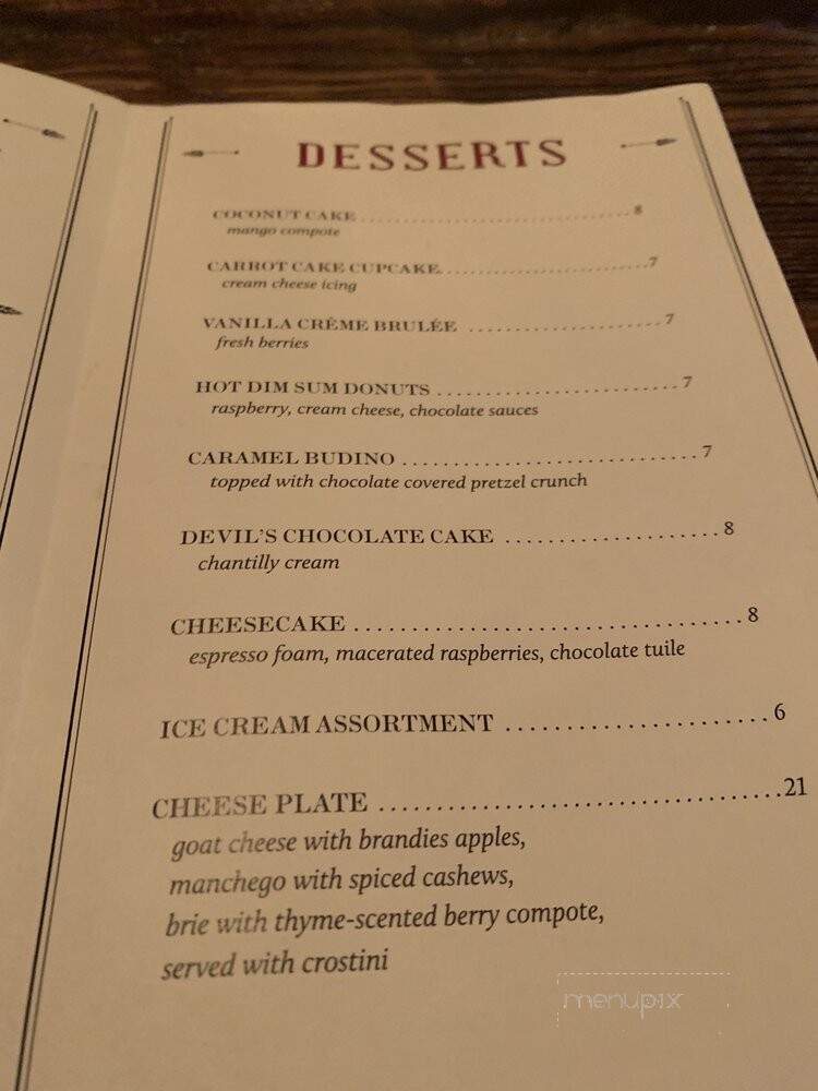 Earl's Restaurant - Lahaska, PA menu_pic