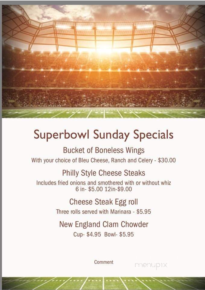 Haywood's Bar & Grill - Muncy, PA menu_pic