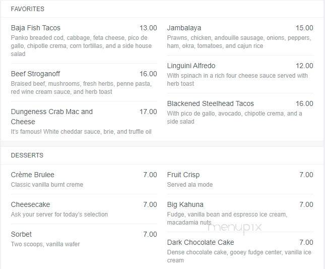 Hector's Restaurant - Erie, PA menu_pic