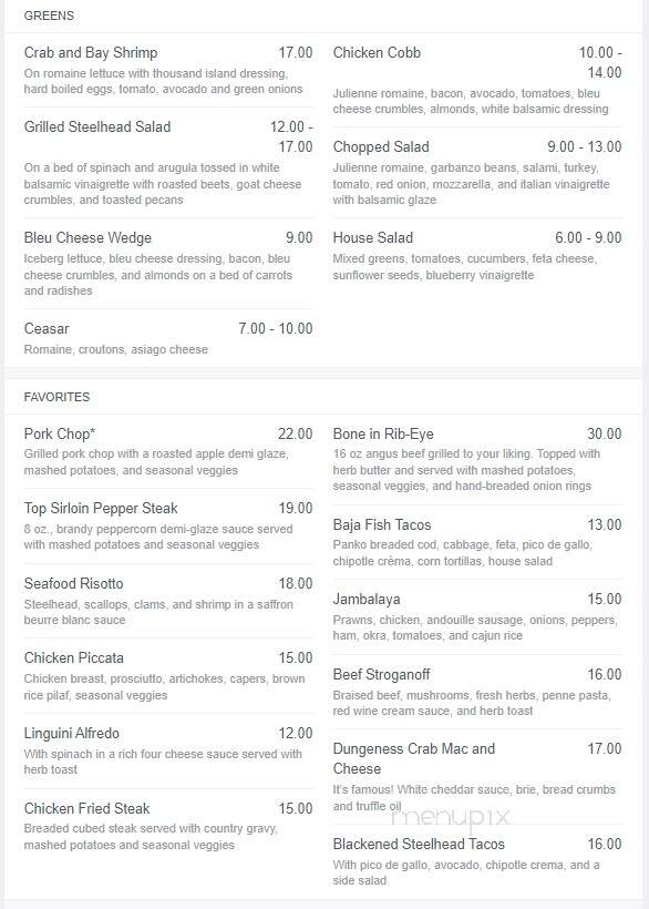 Hector's Restaurant - Erie, PA menu_pic