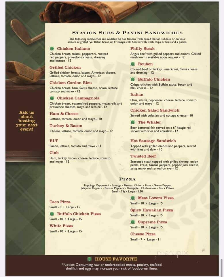 Hunter's Station - Tionesta, PA menu_pic