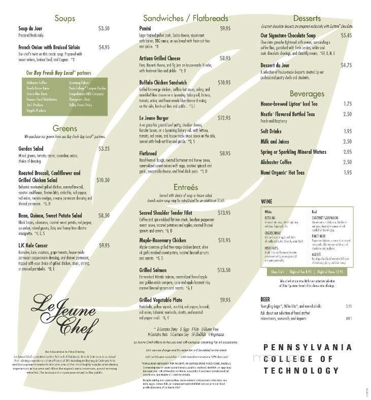 Lejeune Chef Restaurant - Williamsport, PA