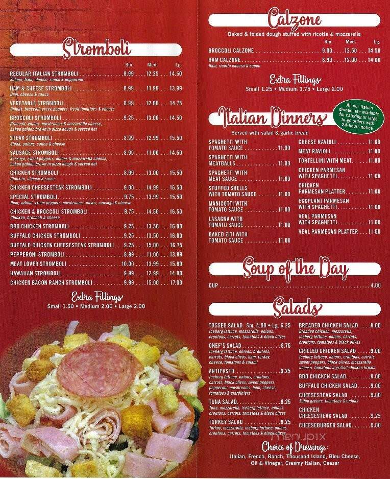 P & J Pizza - Elizabethtown, PA menu_pic