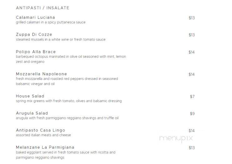 Tre Scalini Ristorante - Bethlehem, PA menu_pic