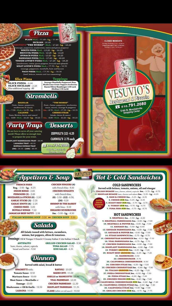 Vesuvio's Restaurant & Pizza - Allentown, PA