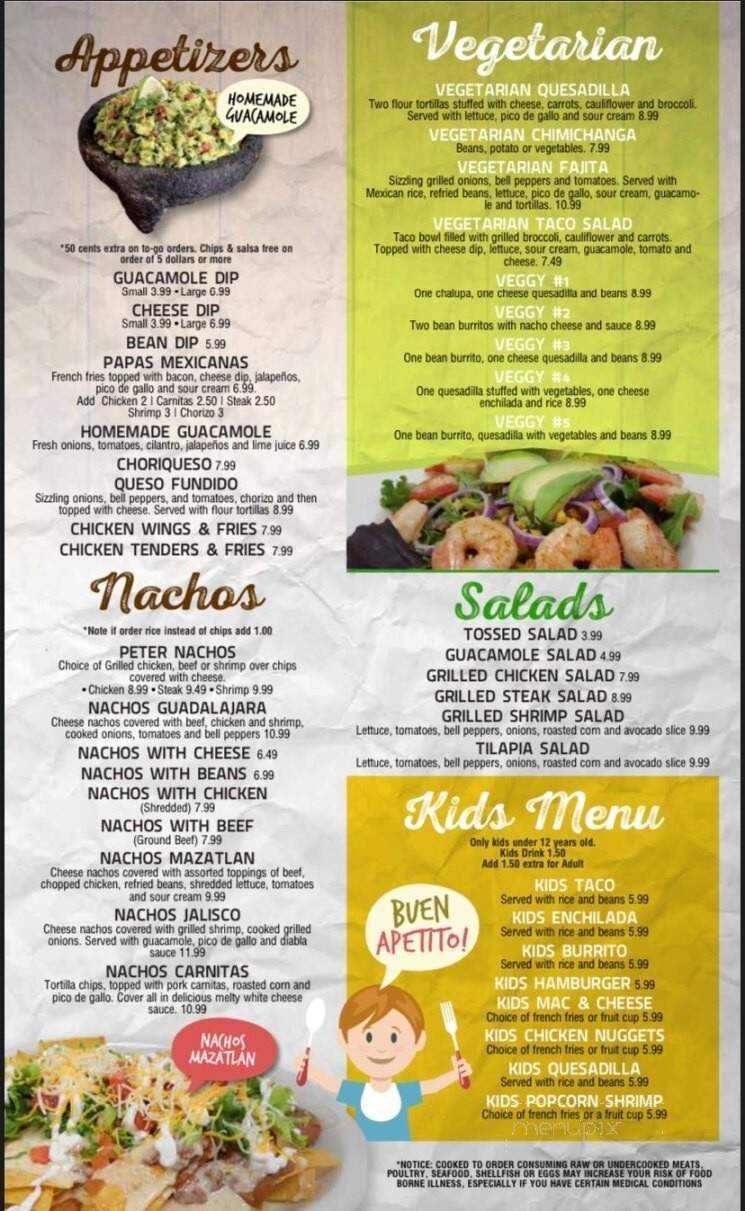 Guadalajara Mexican Grill - Pleasant View, TN menu_pic