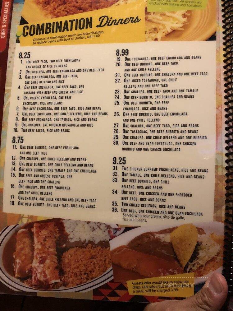 El Azteca Mexican Restaurant - Norfolk, VA menu_pic