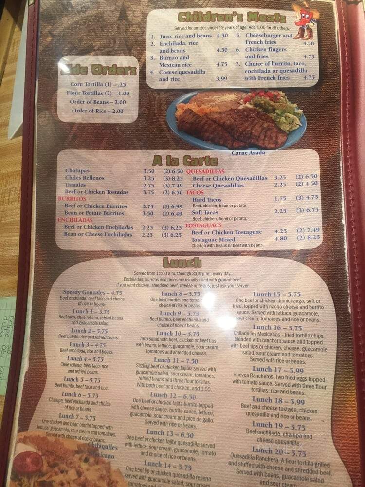 El Azteca Mexican Restaurant - Norfolk, VA menu_pic