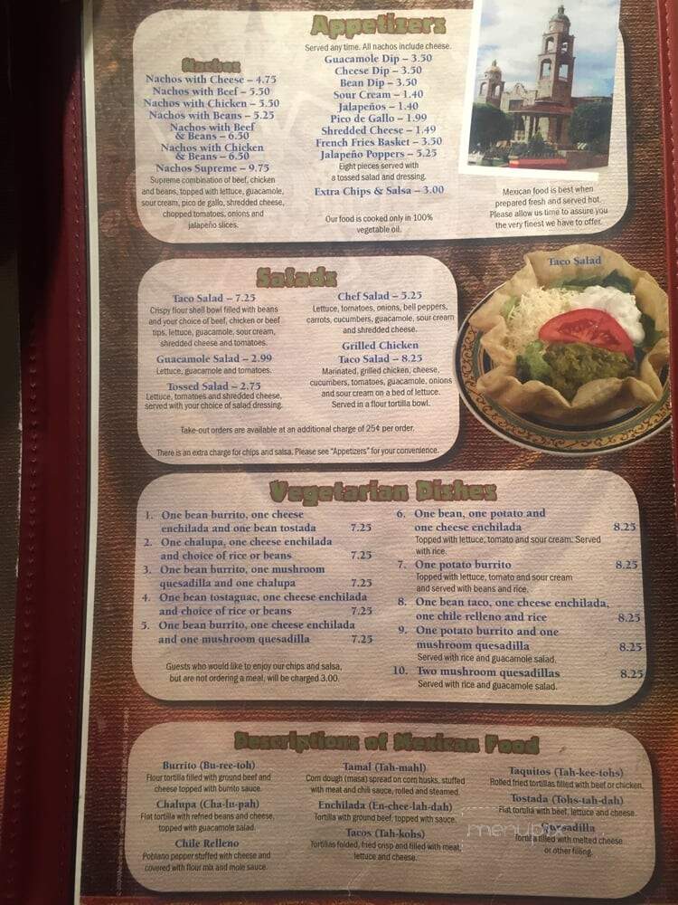 El Azteca Mexican Restaurant - Norfolk, VA menu_pic