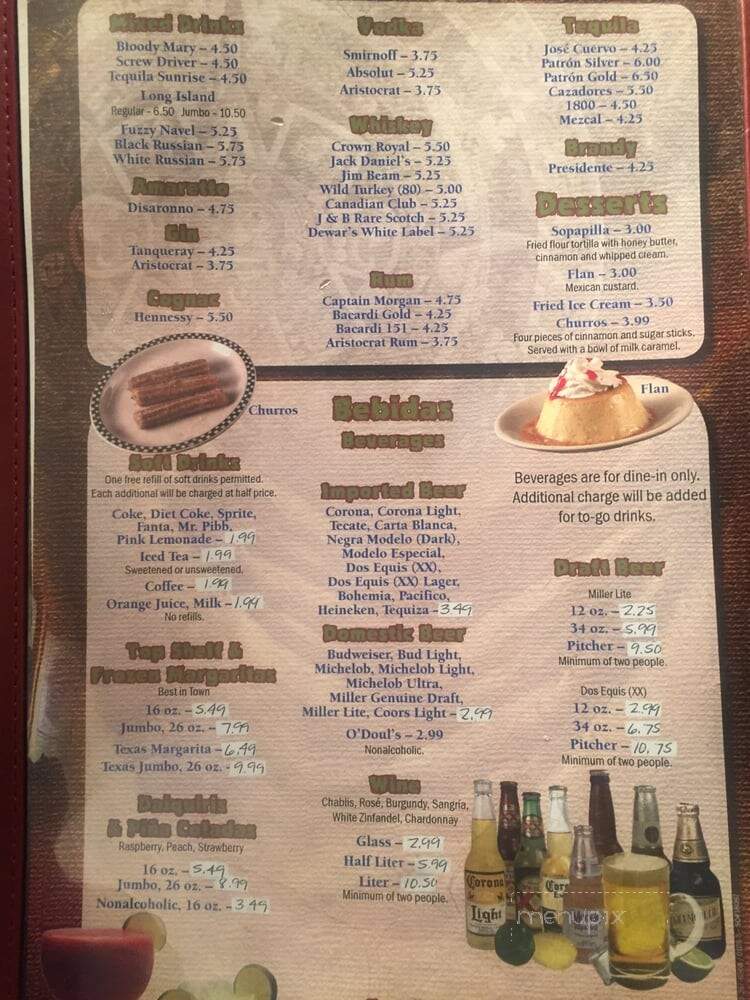 El Azteca Mexican Restaurant - Norfolk, VA menu_pic