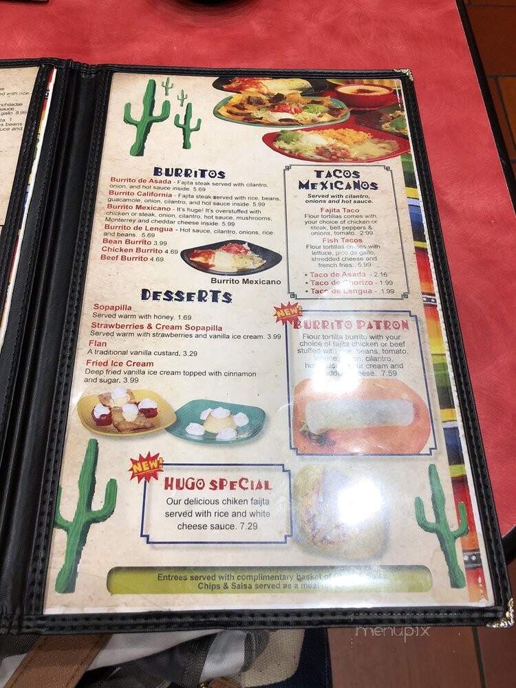 Maria's Mexican Restaurant - Rogers, AR menu_pic