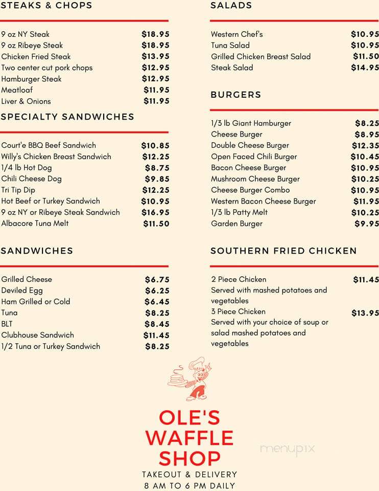 Ole's Waffle Shop - Alameda, CA