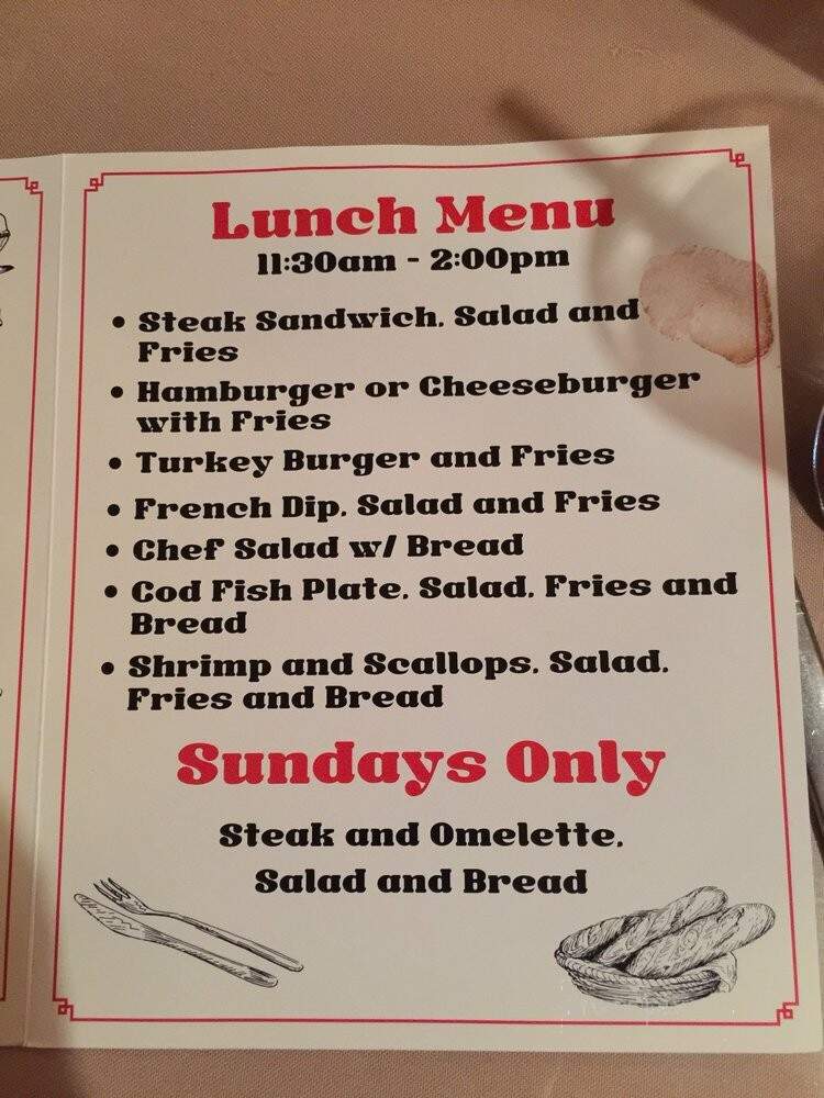 Brass Rail - Alturas, CA menu_pic