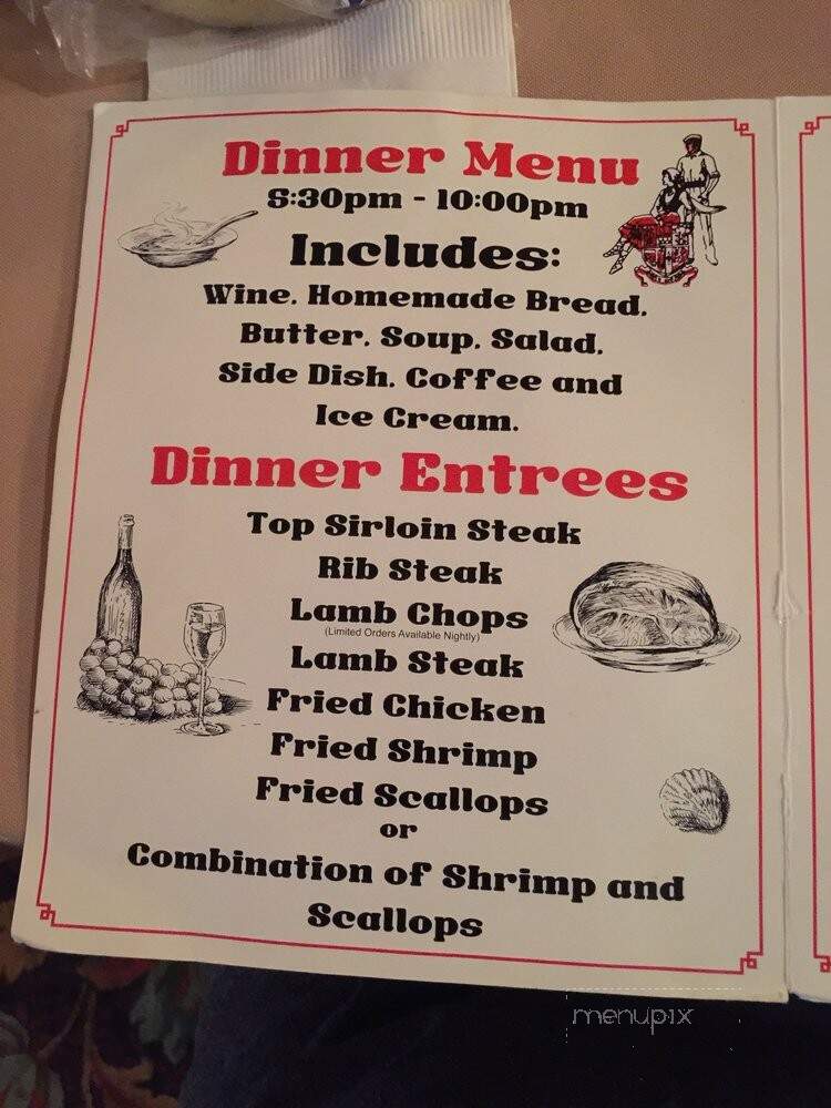 Brass Rail - Alturas, CA menu_pic