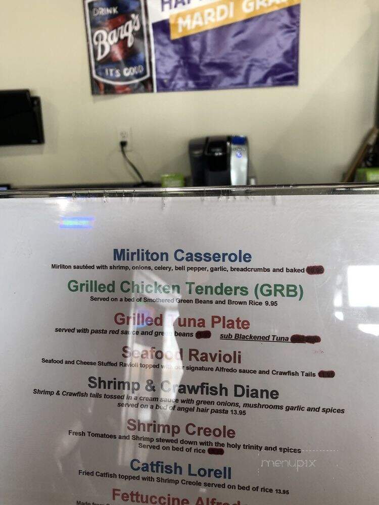 Parran's Poboy - Kenner, LA menu_pic