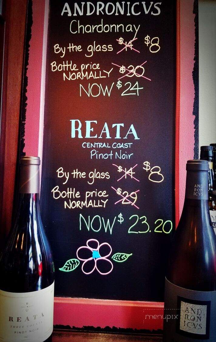 Steve's Wine Bar - Denton, TX menu_pic