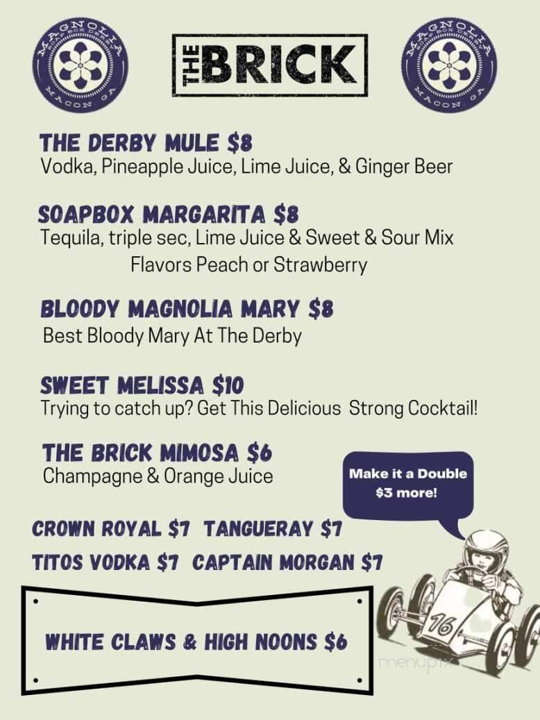 The Brick - Macon, GA menu_pic