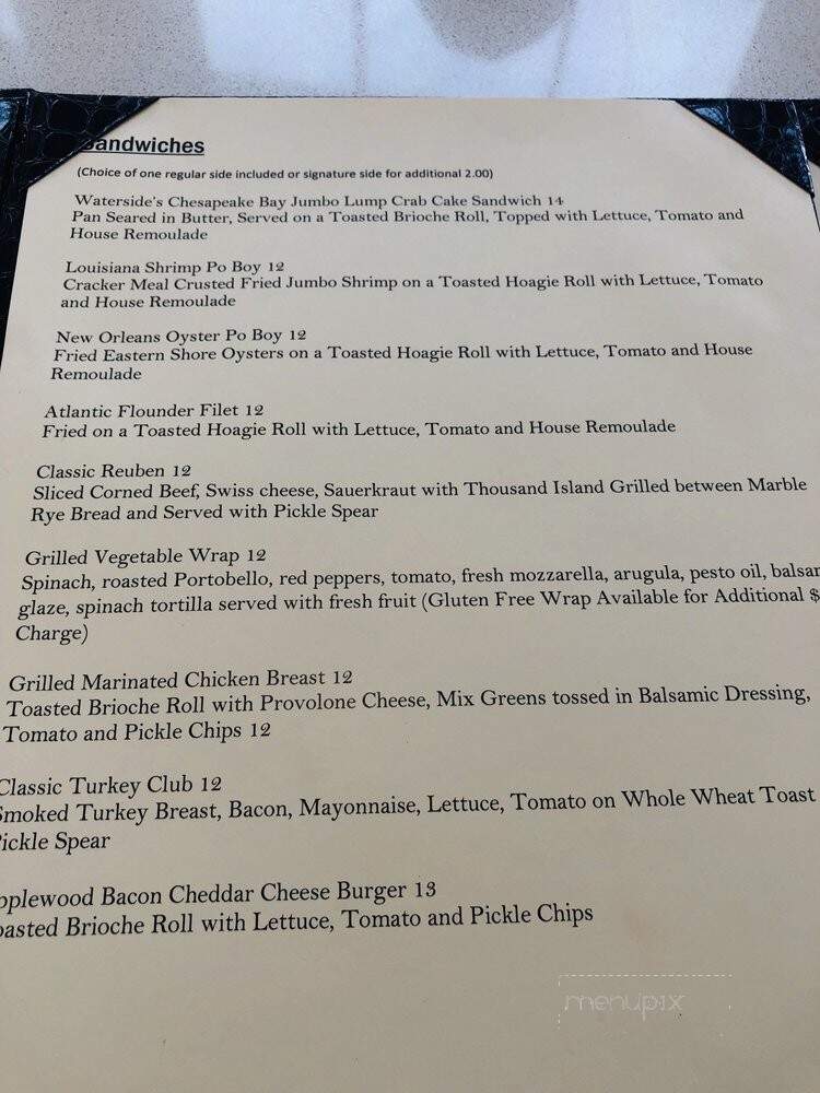 Waterside Seafood Company - Norfolk, VA menu_pic