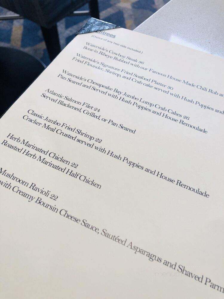 Waterside Seafood Company - Norfolk, VA menu_pic