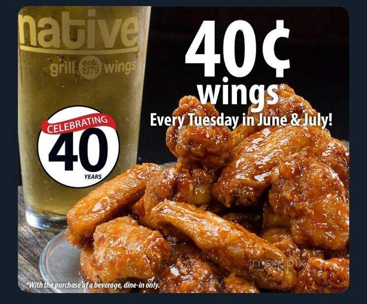 Native Grill & Wings - Quincy, IL menu_pic