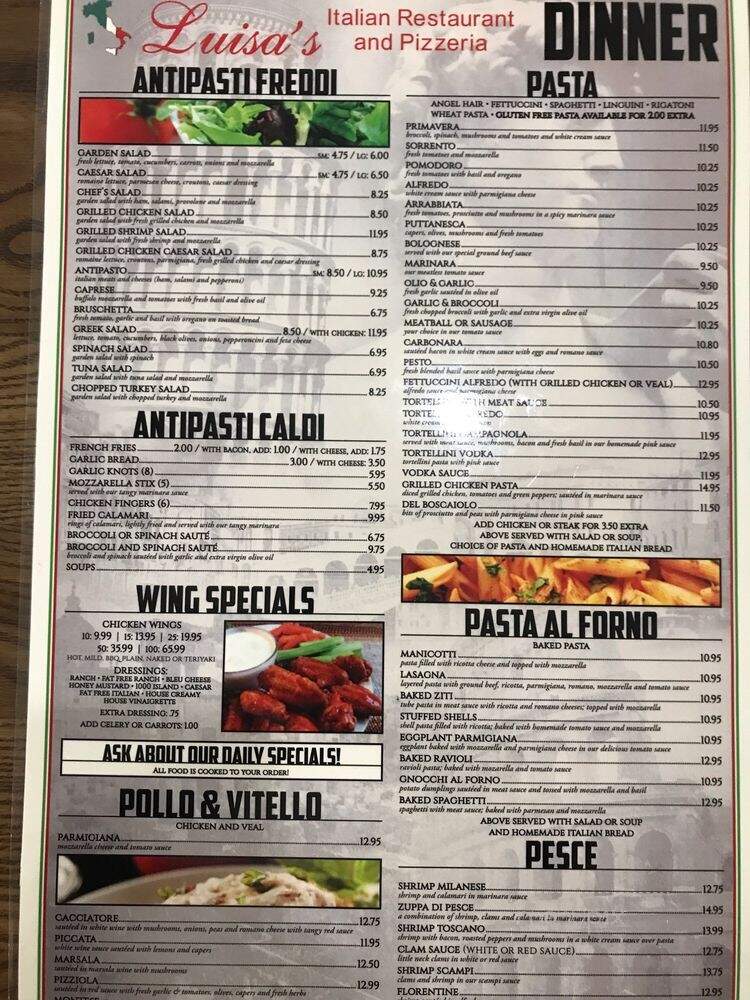 Luisa's Italian Restaurant & Pizzeria - Marion, NC