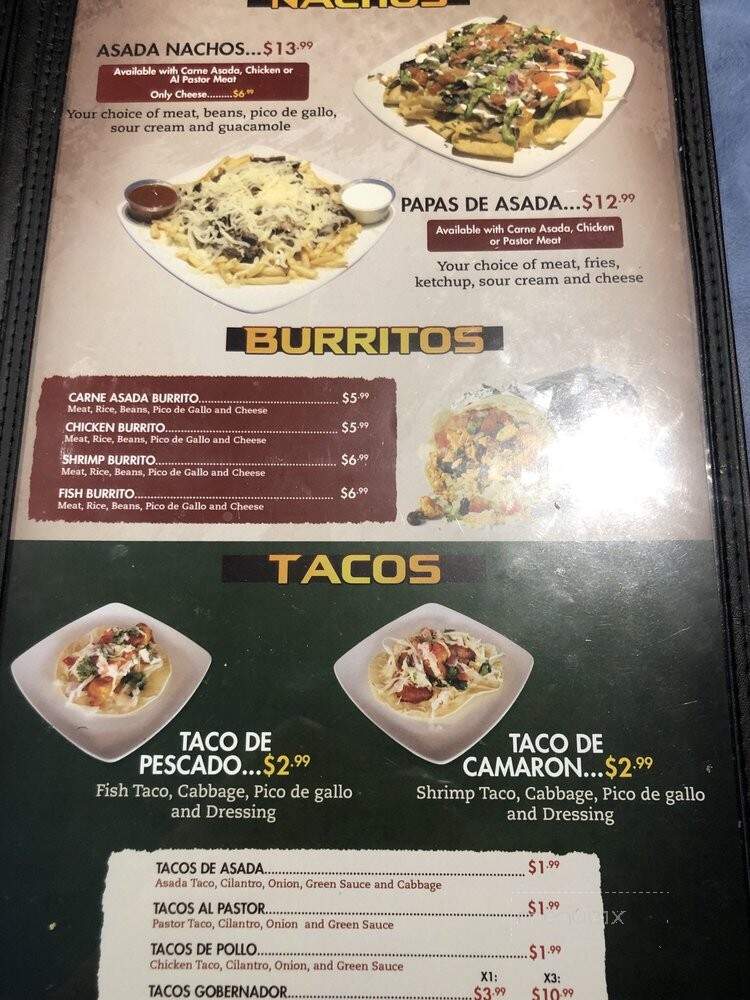 Mariscos El 30 - Porterville, CA menu_pic