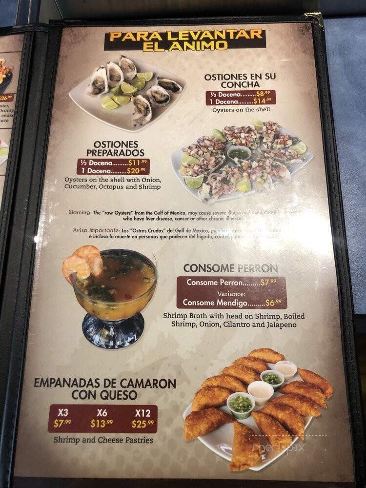 Mariscos El 30 - Porterville, CA menu_pic