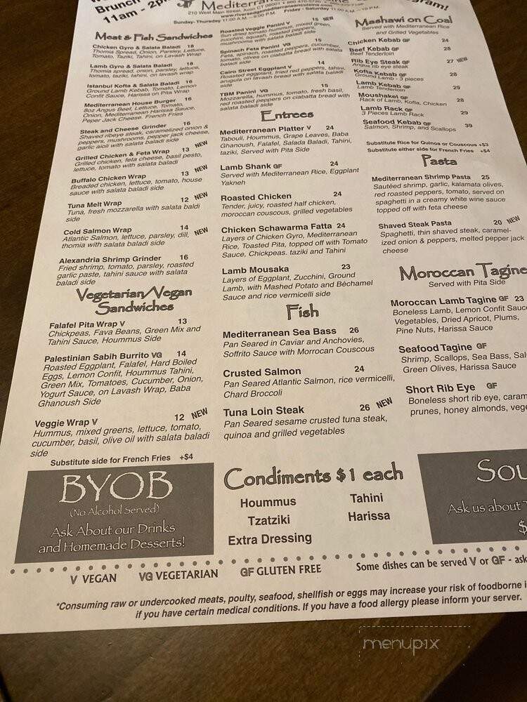 River's Edge Mediterranean Cuisine - Avon, CT menu_pic