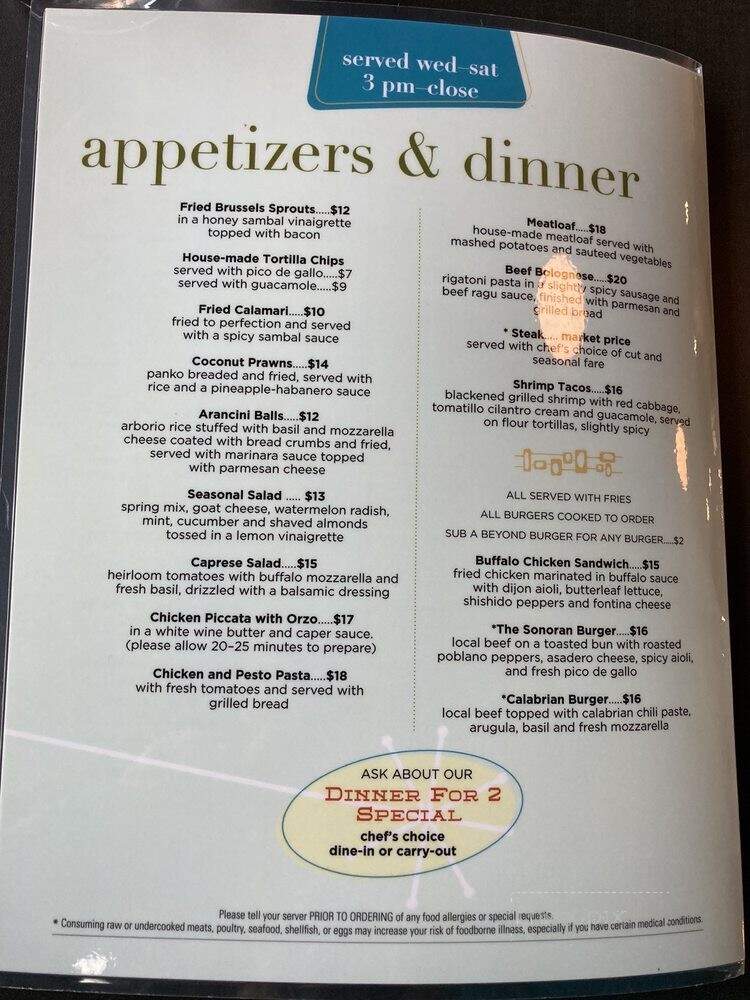 Sophie's Kitchen - Billings, MT menu_pic