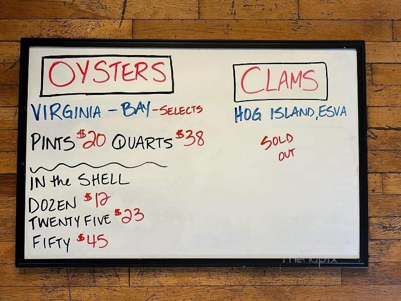 Miss Mary Seafood - White Stone, VA menu_pic