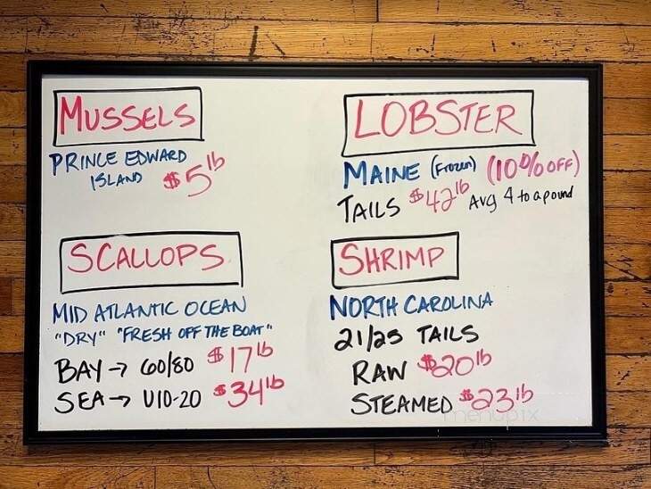 Miss Mary Seafood - White Stone, VA menu_pic