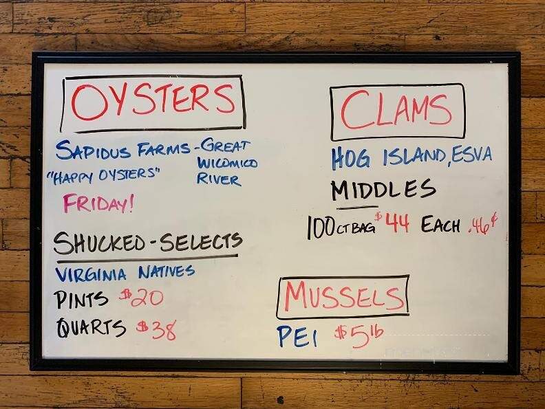Miss Mary Seafood - White Stone, VA menu_pic