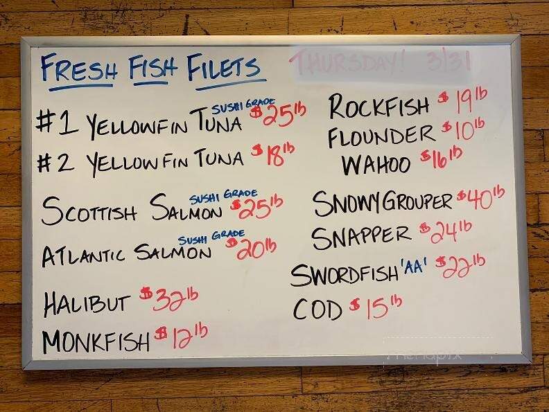 Miss Mary Seafood - White Stone, VA menu_pic