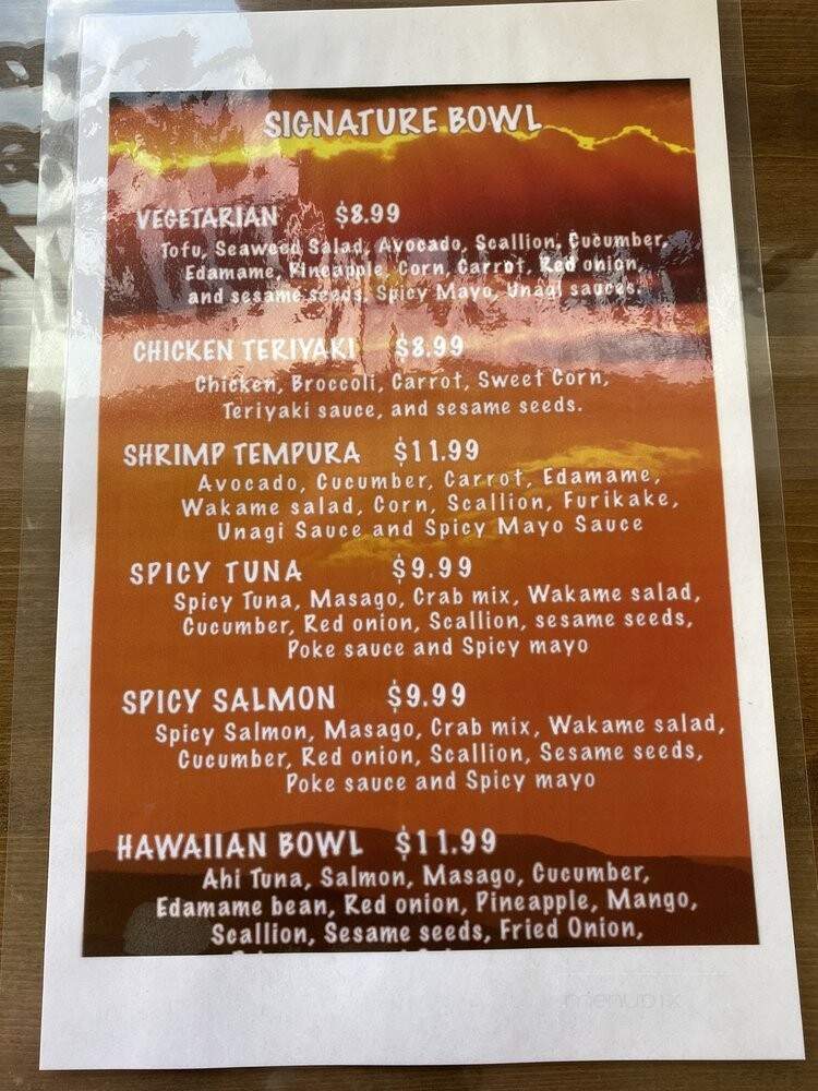 Shiro Ninja Boba Poke Ramen Bar - Angels Camp, CA menu_pic
