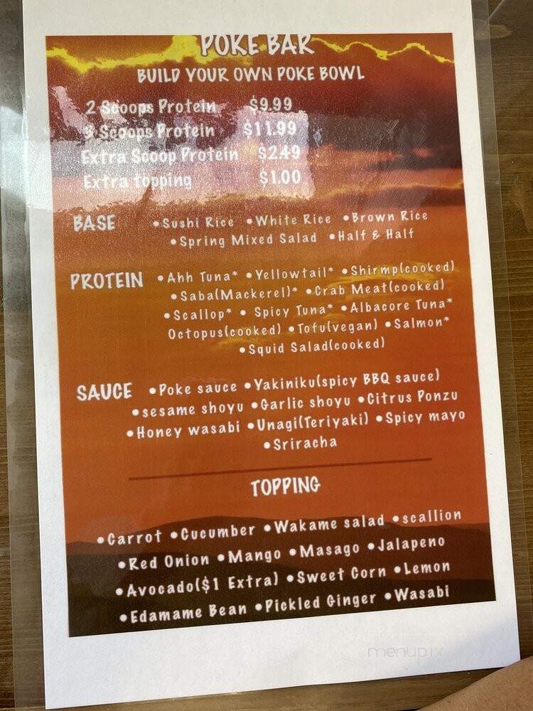 Shiro Ninja Boba Poke Ramen Bar - Angels Camp, CA menu_pic