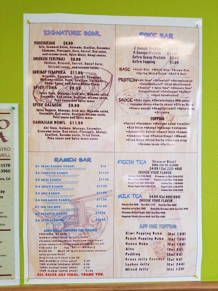 Shiro Ninja Boba Poke Ramen Bar - Angels Camp, CA menu_pic