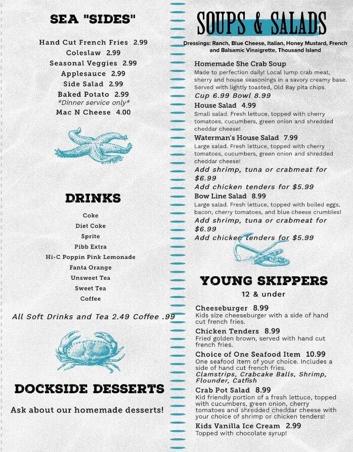 Capt Harrells Seafood House - Poquoson, VA menu_pic