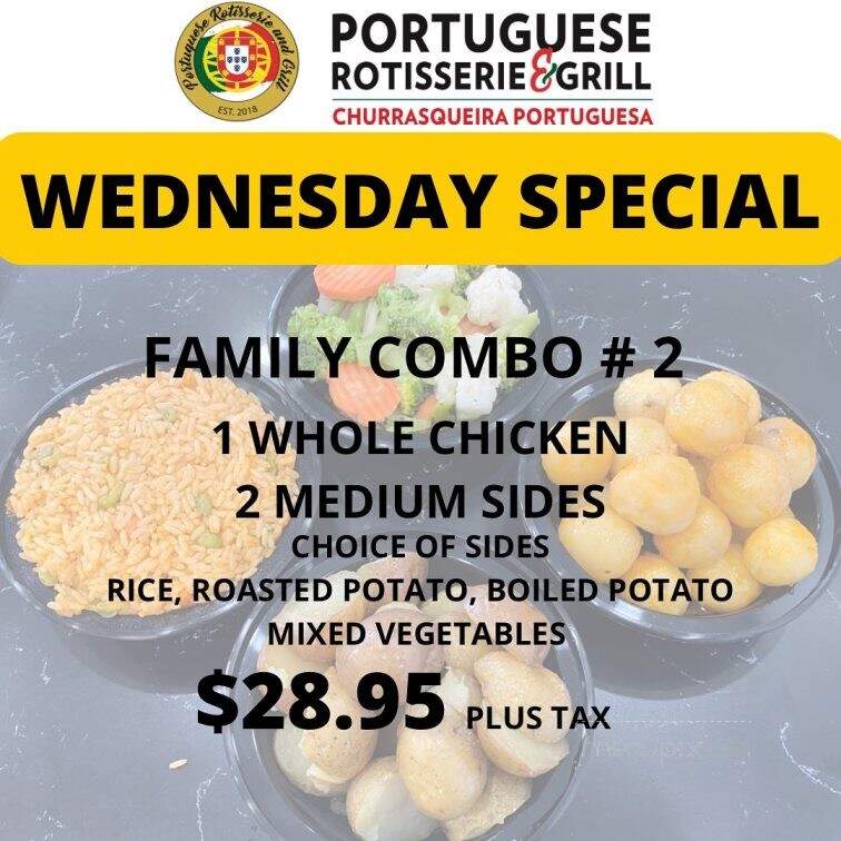 Portuguese Rotisserie and Grill - Oakville, ON menu_pic