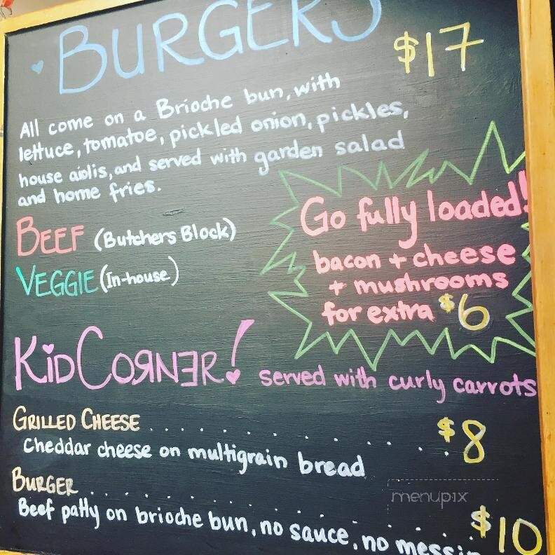 Forage Farm and Kitchen - Hornby Island, BC menu_pic