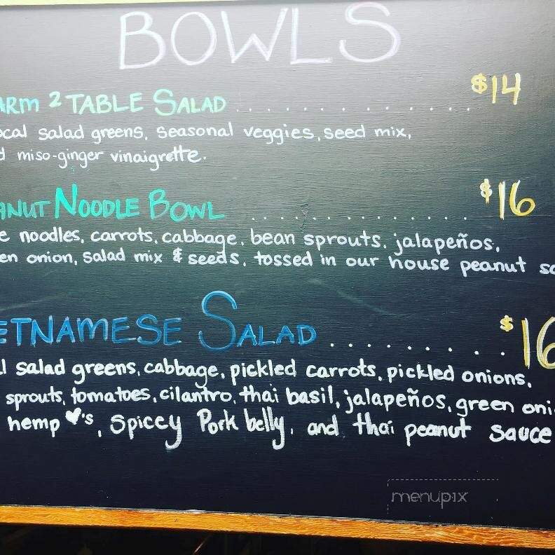 Forage Farm and Kitchen - Hornby Island, BC menu_pic